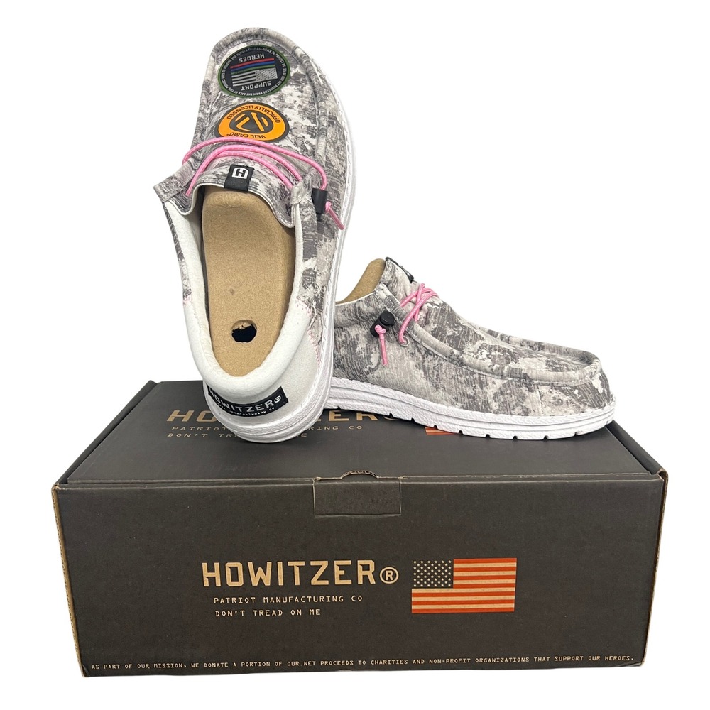 Howitzer Roam Alpine Veil Camo Grey Pink Slip On Shoes CVW5430/GY Womens 12 NEW